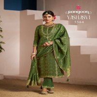 Rangoon Yashasvi Wholesale Pure Viscose Simmer Jacquard Readymade Suits