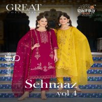 Radhika Sehnaaz Vol-4 Wholesale Kurti Pant With Dupatta