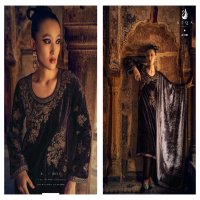 AIQA Sahara Wholesale Pure Velvet With Fancy Work Winter Suits