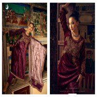 AIQA Sahara Wholesale Pure Velvet With Fancy Work Winter Suits