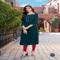 Wooglee Ananta Wholesale Wrinkle Rayon Long Kurtis