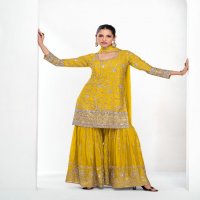 Aashirwad Vamika Gold Wholesale Free Size Stitched Designer Salwar Suits