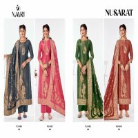 Naari Nusarat Wholesale Pure Shimmer Jacquard Dress Material