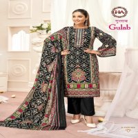 Harshit Gulab Wholesale Pure Cambric Cotton With Swaroski Work Dress Material