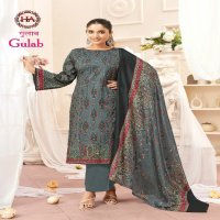 Harshit Gulab Wholesale Pure Cambric Cotton With Swaroski Work Dress Material