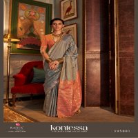 Rajtex Kontessa Wholesale Tussar Silk Handloom Weaving Party Wear Sarees