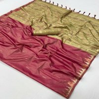 Rajtex Kontessa Wholesale Tussar Silk Handloom Weaving Party Wear Sarees