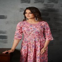 Ambika Jalwa-13 Wholesale Nayra Full Ghera With Separate Belt Kurtis Combo