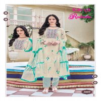 rashmika vol 3 by kavya readymade rayon print pretty look 3pcs dress