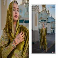 ibiza nazakat viscose velvet designer winter special ladies suit