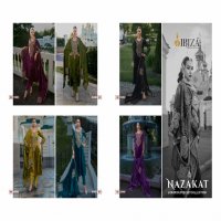 ibiza nazakat viscose velvet designer winter special ladies suit