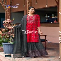 fiana vol 13 by bonie readymade rayon kurti skirt with dupatta