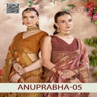 Vallabhi Anuprabha Vol-5 Wholesale Linen Fabrics Sarees