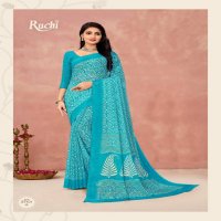 Ruchi Star Chiffon 175 Wholesale Chiffon Fabrics Printed Sarees