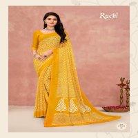 Ruchi Star Chiffon 175 Wholesale Chiffon Fabrics Printed Sarees