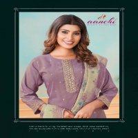 Aanchi Vernaa Wholesale Roman Shimmer Top With Pant And Dupatta