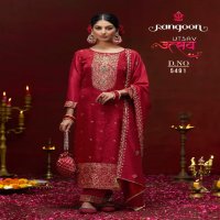 Rangoon Utsav Wholesale Pure Dola Russian Jacquard Top With Pant And Dupatta