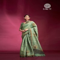 Kala Jamun Dazzling Wholesale Pure Tusser With Hand Based Indian Sarees