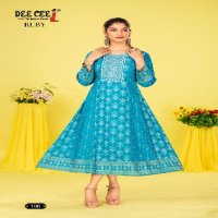 Dee Cee Ruby Wholesale Reyon Plain Ethnic Kurtis