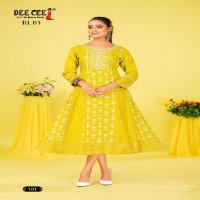 Dee Cee Ruby Wholesale Reyon Plain Ethnic Kurtis