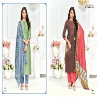 VIshnu Evanka Vol-9 Wholesale Roman Silk Fabrics Dress Material