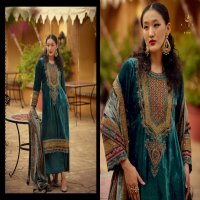 AIQA Surkh Wholesale Pure Velvet With Fancy Work Winter Salwar Suits