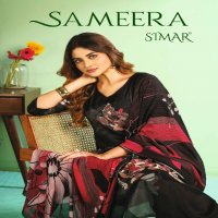 Glossy Simar Sameera Wholesale Viscose Muslin With Handwork Suits