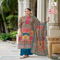 bella vol 10 by alok muslin print casual pakistani dress material