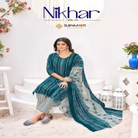 nikhar vol 10 by suryajyoti cotton print readymade salwar suit