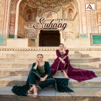 suhaag alok velvet designer pakistani winter special dress material