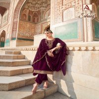 suhaag alok velvet designer pakistani winter special dress material