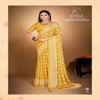 kiyra meher amazing print dull moss best saree online