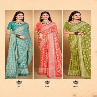 kiyra meher amazing print dull moss best saree online