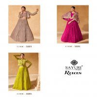 sayuri designer raas chinon silk readymade classic indo western dress exports