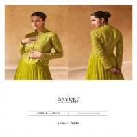 sayuri designer raas chinon silk readymade classic indo western dress exports