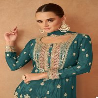 gulkayra designer maahi readymade chinon plazzo style 3pcs dress