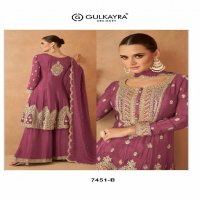 gulkayra designer maahi readymade chinon plazzo style 3pcs dress