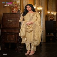 Vipul Ariyah Wholesale Shimmer Organza With Heavy Embroidery Straight Suits