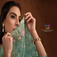 Vipul Arohi Wholesale Soft Organza With Embroidery Work Straight Suits