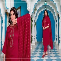 Sweety Prague Wholesale Fancy Chinon Kurti With Bottom And Dupatta