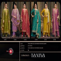 Triple AAA Taniya Wholesale Viscose Simar Silk With Minakari Dress Material