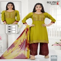 Dee Cee Mulberry Wholesale Rayon Top With Pant And Dupatta Kids Suits