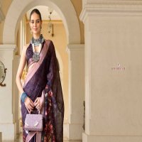 jaymee by joh rivaaj linen khatha work new trendy saree exports