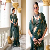 jaymee by joh rivaaj linen khatha work new trendy saree exports