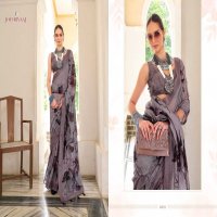 jaymee by joh rivaaj linen khatha work new trendy saree exports