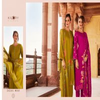 Kilory Crystal Wholesale Pure Viscose Pashmina With Fancy Embroidery Winter Suits