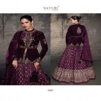 Sayuri Glam Wholesale Velvet Top With Premium Silk Skirt Stitched Suits