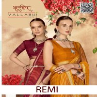 Vallabhi Remi Wholesale Moss Chiffon Indian Sarees