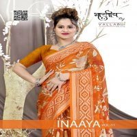 Vallabhi Inaaya Vol-11 wholesale Brasso Fabrics Indian Sarees