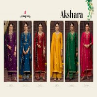Rangoon Akshara Wholesale Silk With Fancy Code Work Readymade Suits